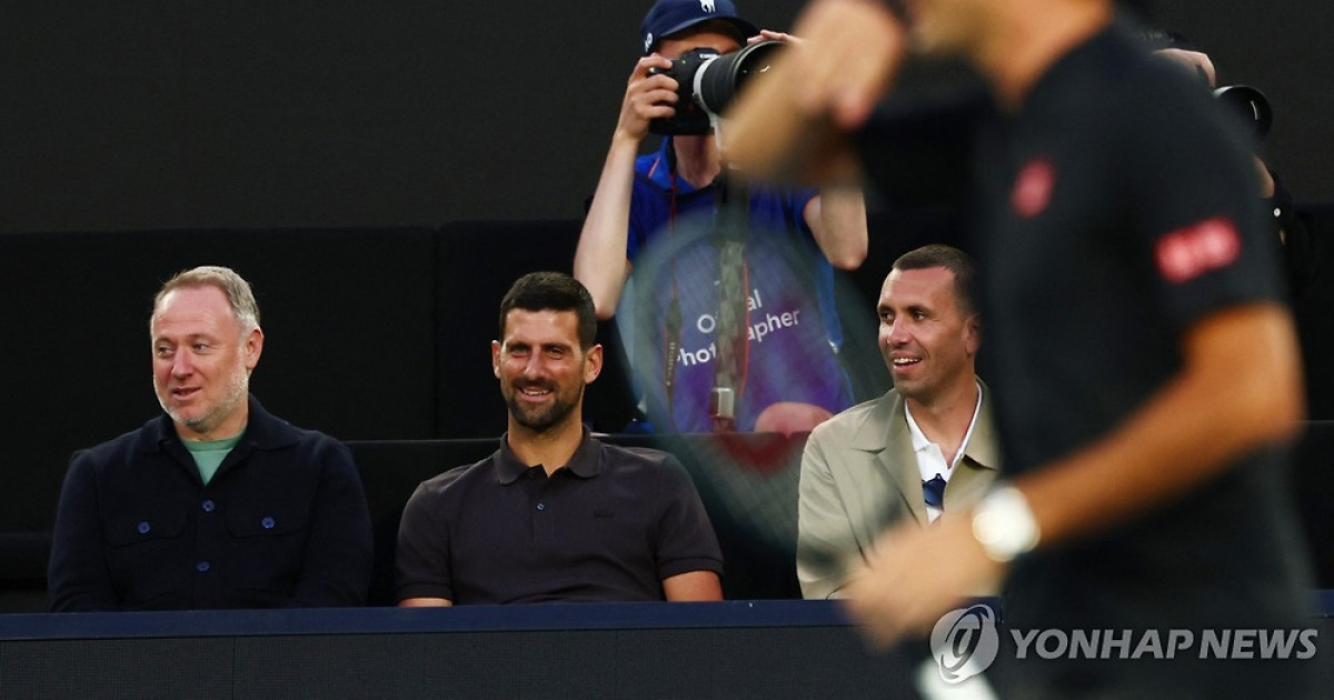 호주오픈을 앞두고 공식 기자회견에 나선 노바크 조코비치