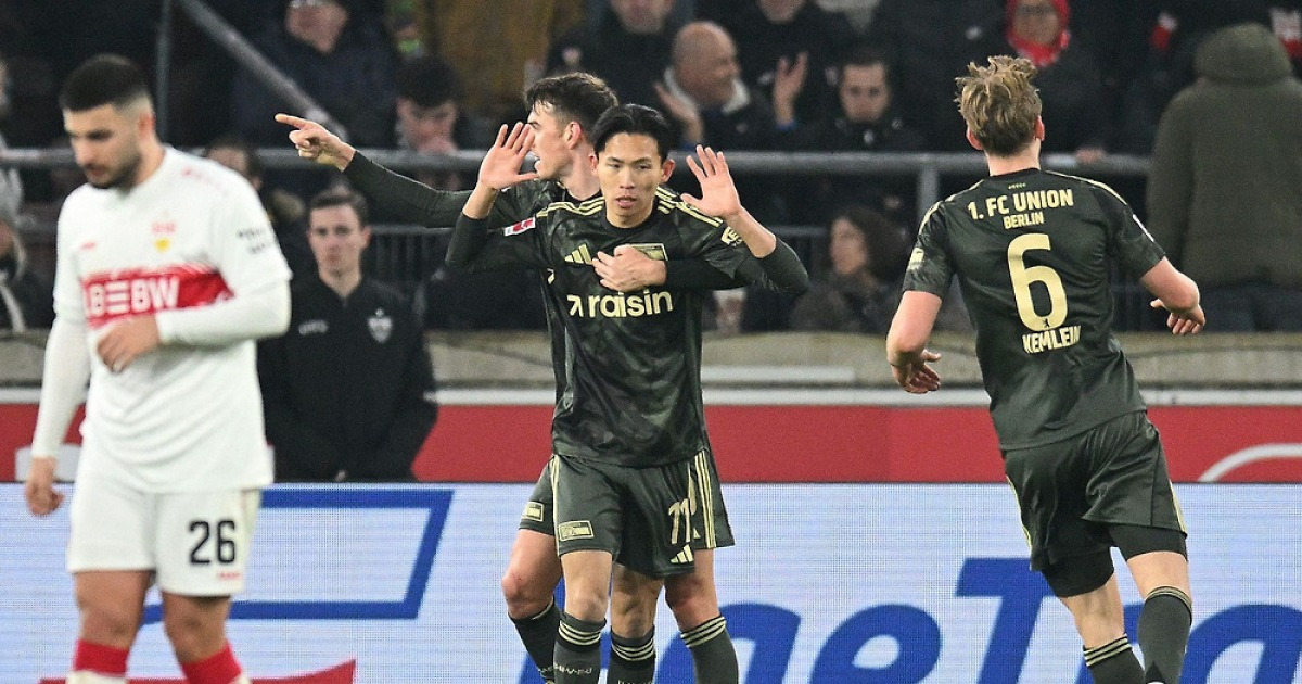 U베를린 정우영, 시속 100㎞ 대포알 동점골...황인범은 중거리포