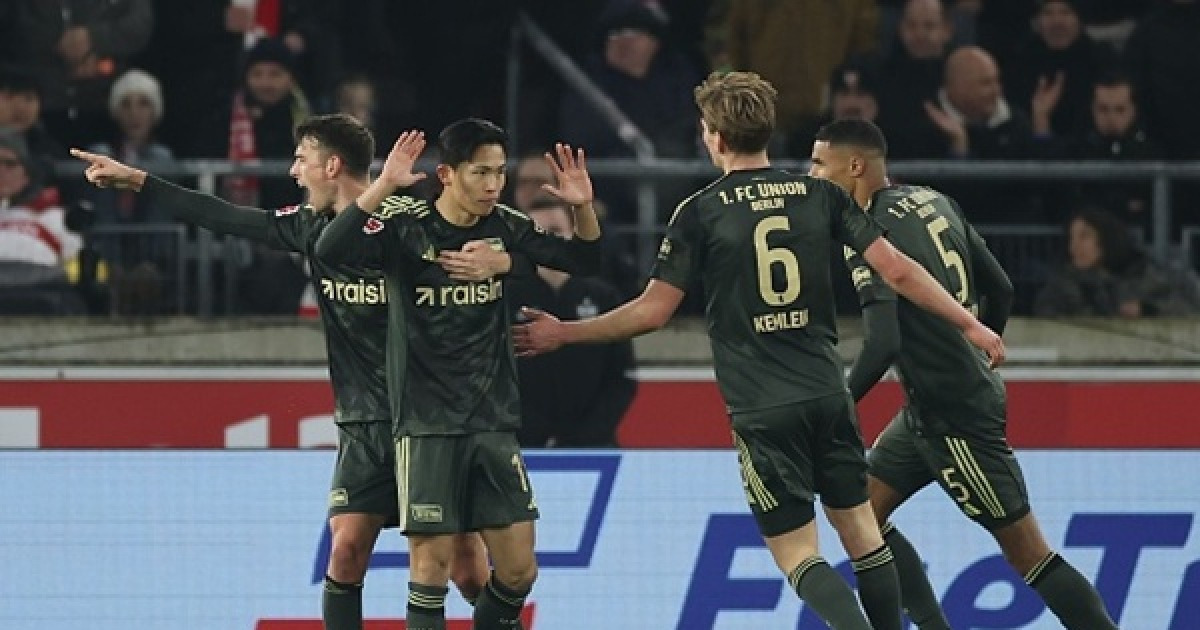 정우영, 교체 투입돼 동점골 '쾅'…우니온 베를린, 슈투트가르트와 무승부