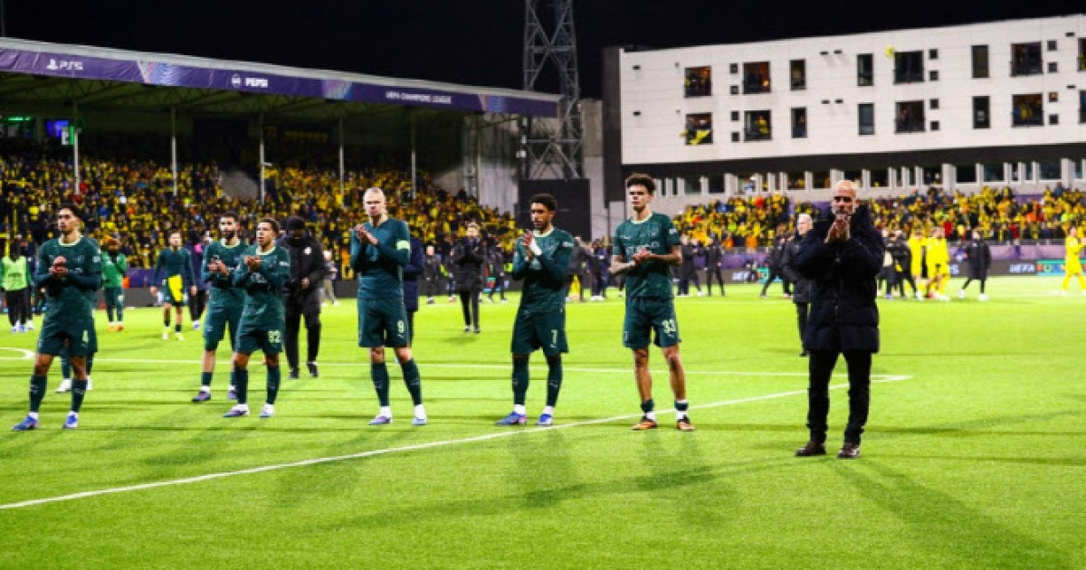 '거함' 맨시티, '인구 5만' 노르웨이 소도시 팀에 참패...창피한 일