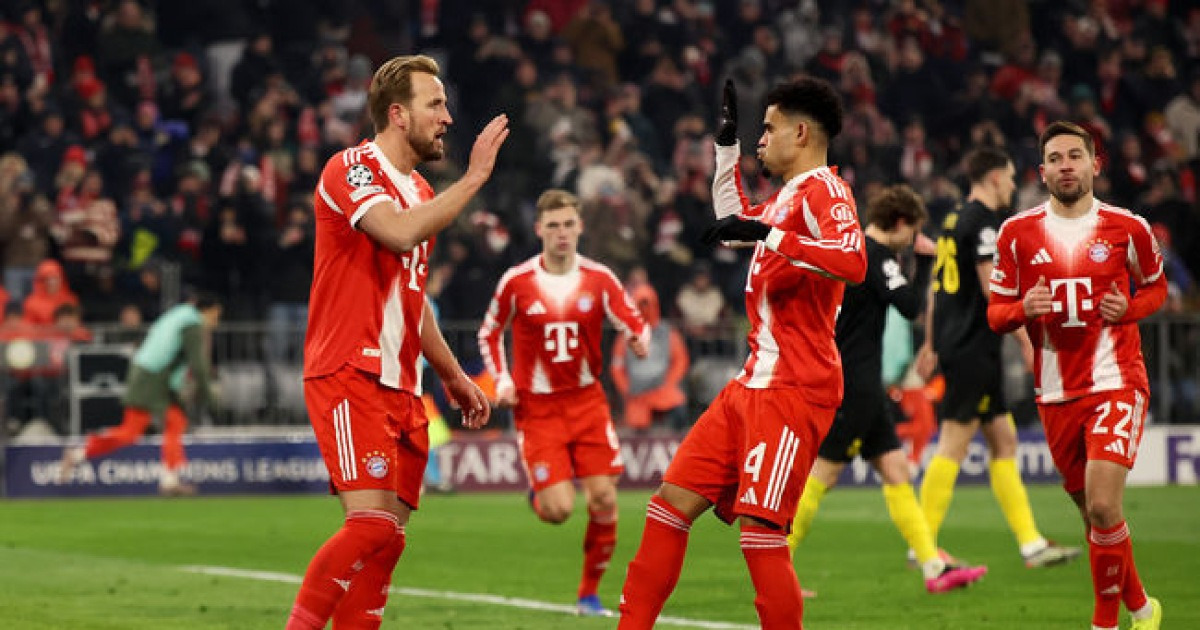 '김민재 퇴장+케인 멀티골' 바이에른, 위니옹 SG 상대로 2-0 승리...UCL 전체 2위로