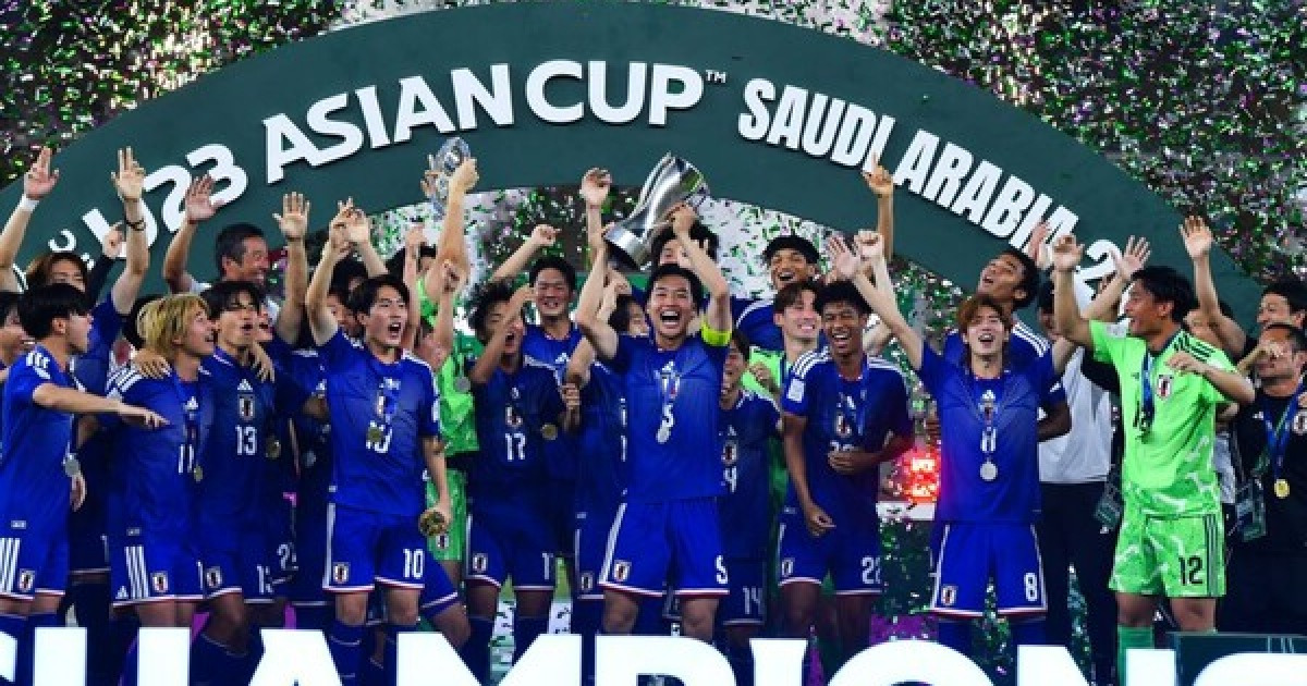 '결승전인데 4-0' 일본, 중국 압도하며 U-23 亞컵 우승