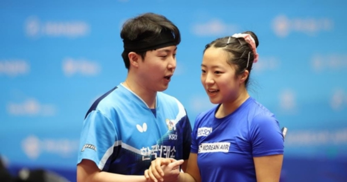 '역시 韓 탁구 간판' 신유빈, 종합선수권 2관왕…혼복·단체전 우승
