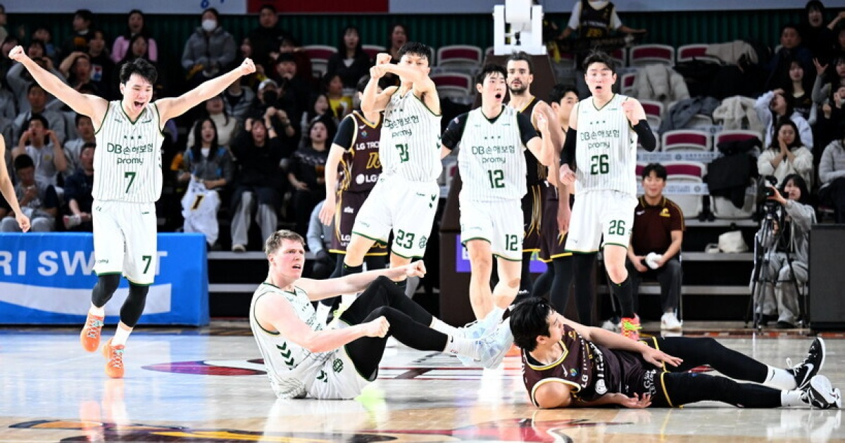 ‘엘런슨이 만든 기적’ DB, 극적 동점 만든 뒤 연장서 LG 물리쳤다