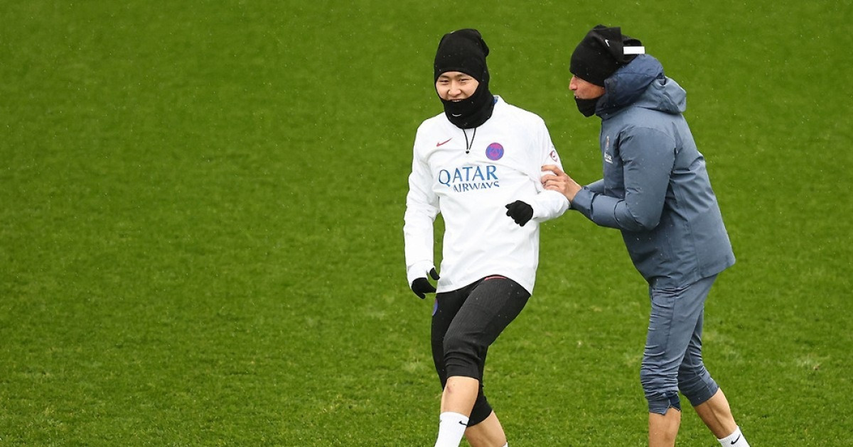 허벅지 다친 PSG 이강인, 팀 훈련 복귀…UCL 뉴캐슬전은 결장