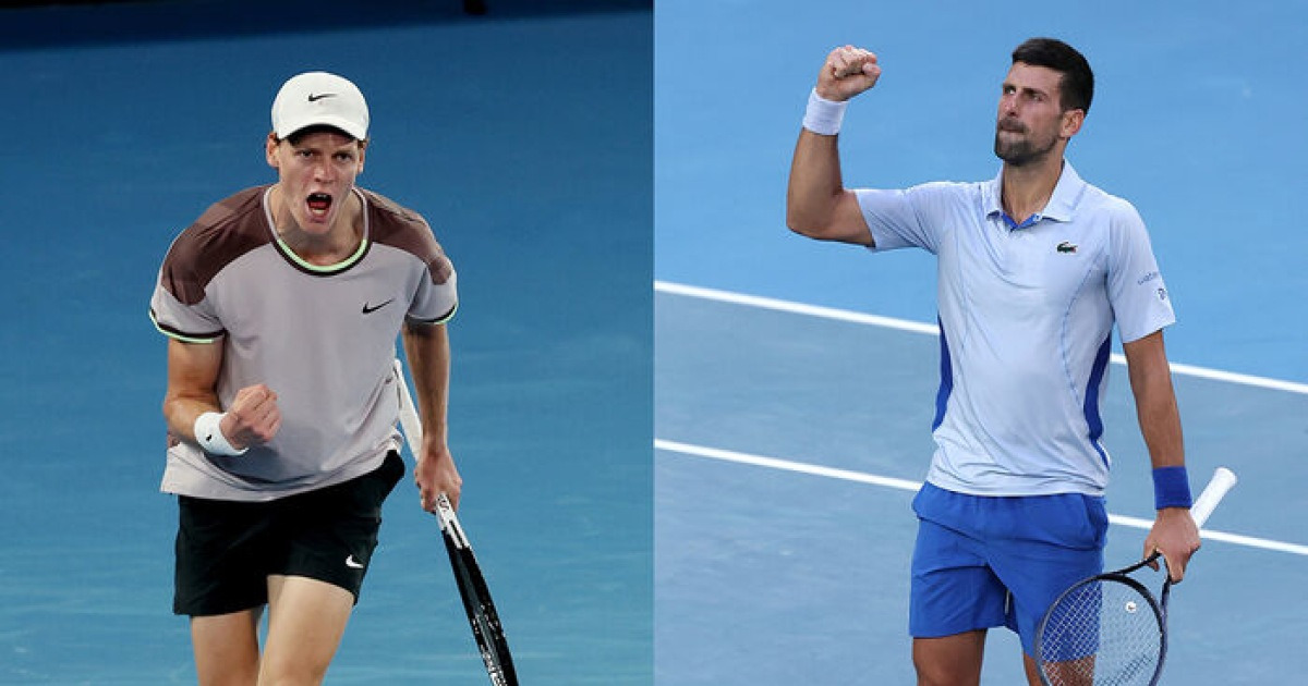 신네르 vs 조코비치, 내일 호주오픈 테니스 4강서 격돌