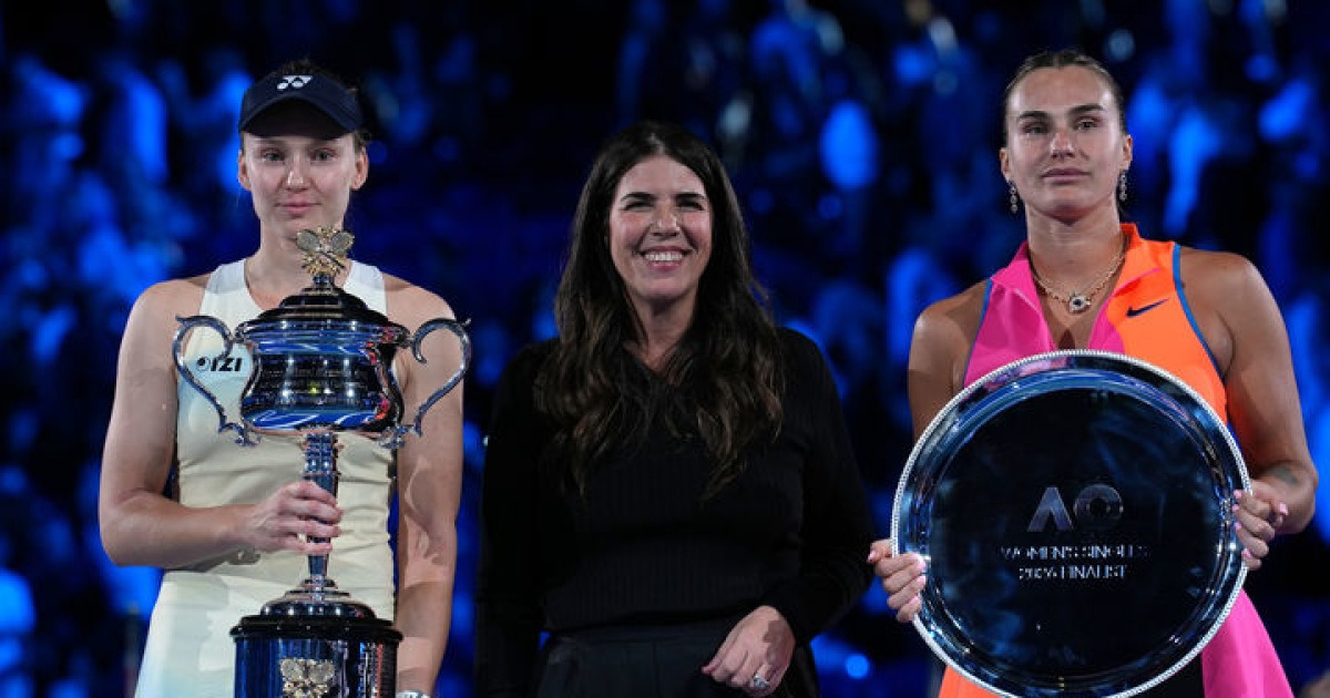 리바키나, '세계 1위' 사발렌카 격파…생애 첫 호주오픈 정상