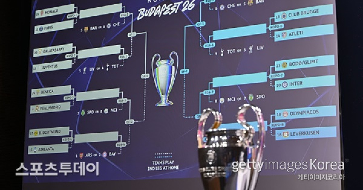 이강인의 PSG, 모나코와 UCL 16강 PO…벤피카-레알 '모리뉴 더비' 재성사