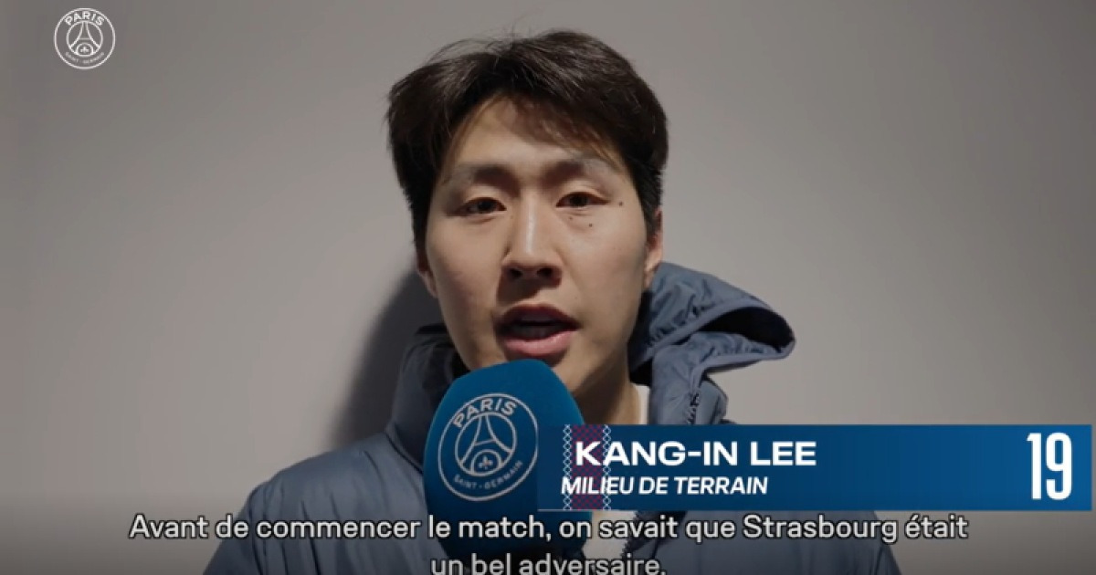 ‘환상 복귀전’ PSG 이강인 “복귀하도록 도와준 코치진에 감사”