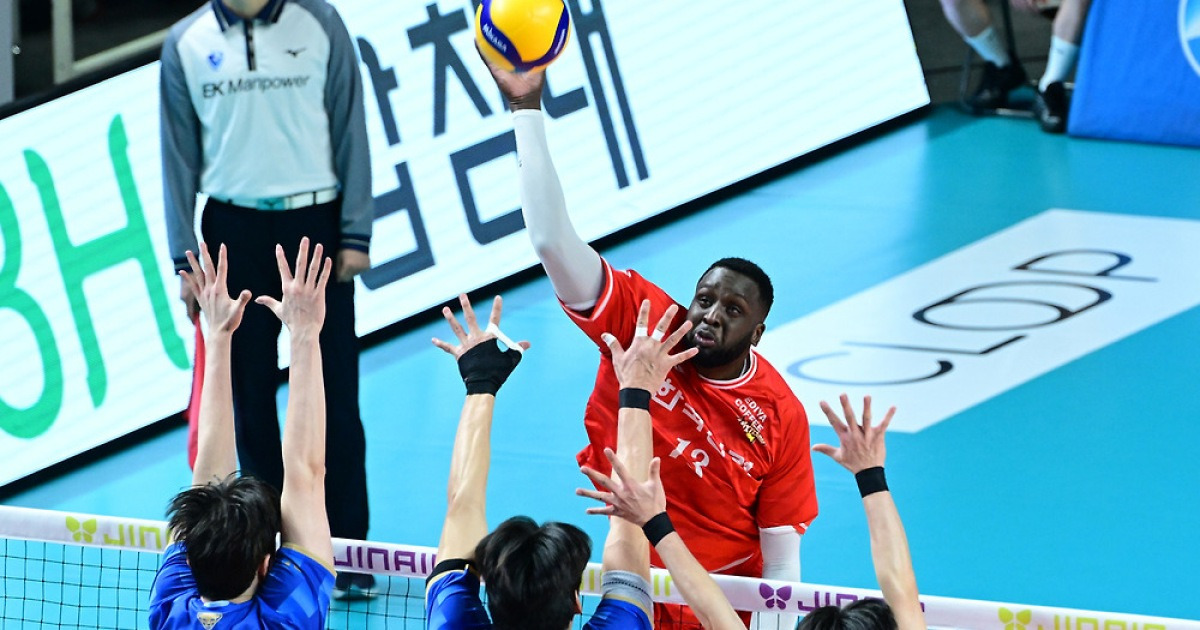 ‘베논 34득점’ 한국전력, 우리카드 꺾고 2연승