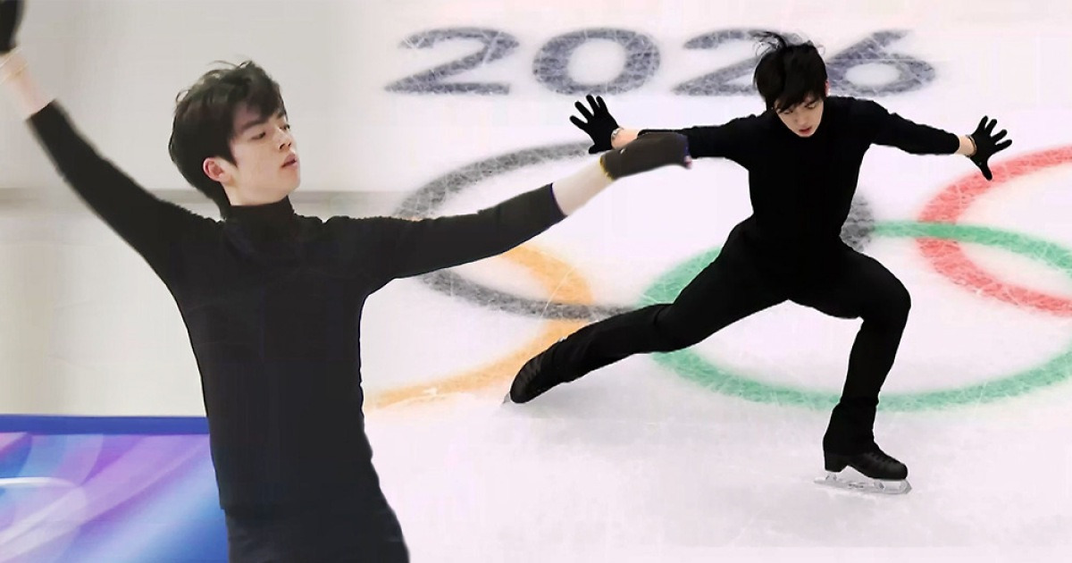 차준환의 '밀라노 첫 훈련'…기수 끝나면 곧바로 단체전