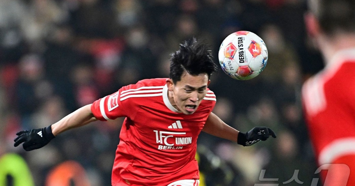 베를린 정우영, 프랑크푸르트전 71분 소화…공격 포인트 불발