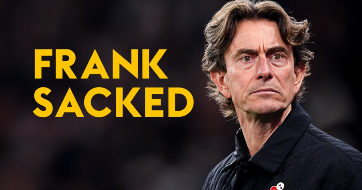 토트넘, 프랭크 감독 전격 경질