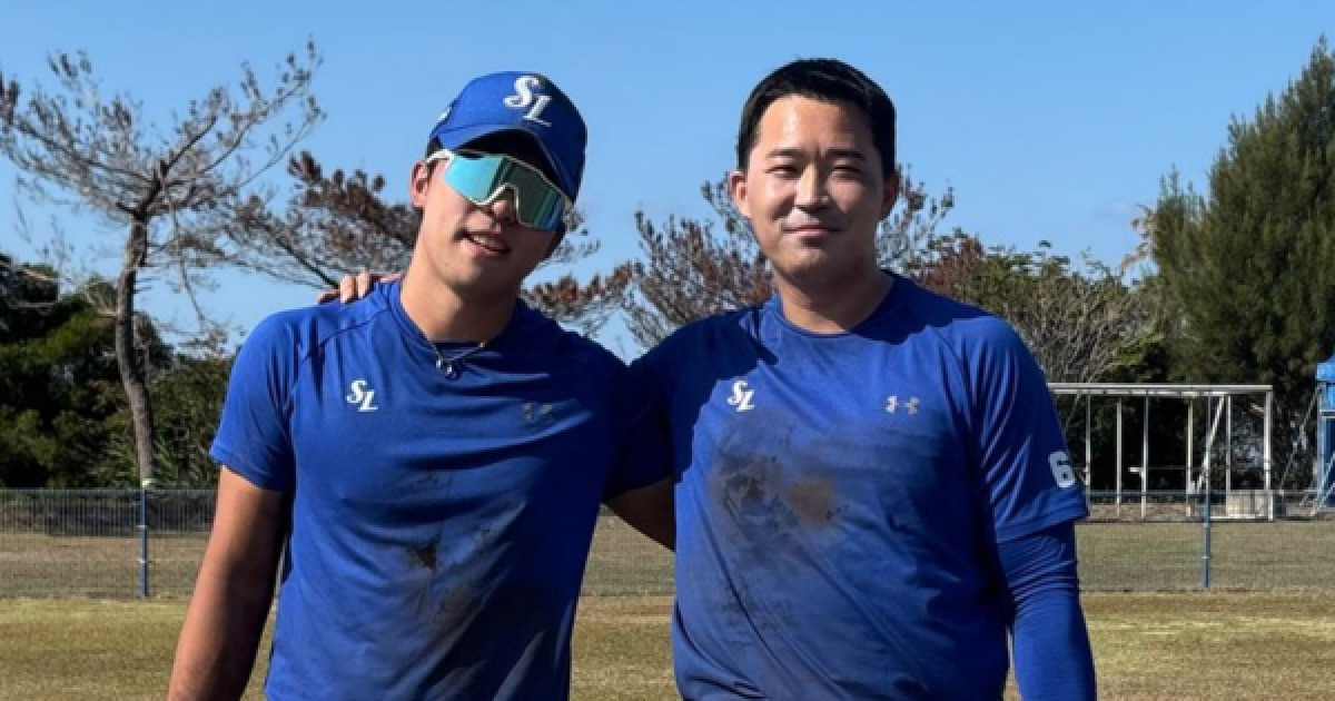 "한계 정하지 않는다" 젊은 거포 김영웅-슈퍼 유틸 전병우, 삼성 핫코너 환상의 콤비