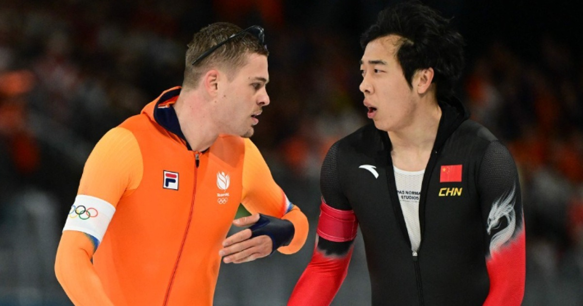 "내가 왜 페널티?" 네덜란드 메달 날린 中 렌쯔원, 실격 판정에 되레 '분통'