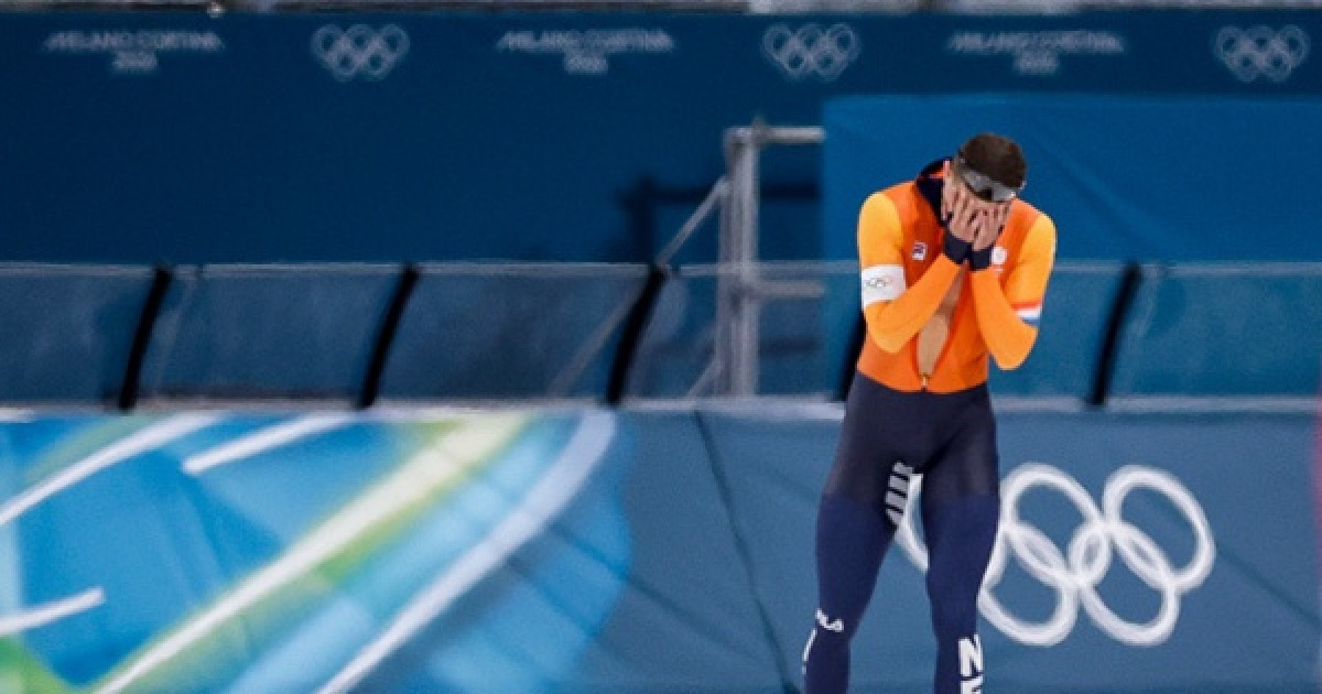 '나홀로 주행까지 했지만…' 네덜란드 베네마르스, 중국 선수 '민폐 주행'에 메달 꿈 좌절