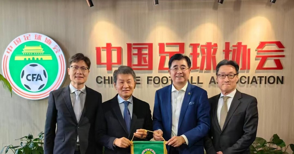 정몽규 회장 "2031·2035 아시안컵 유치, 中 지지 확인"