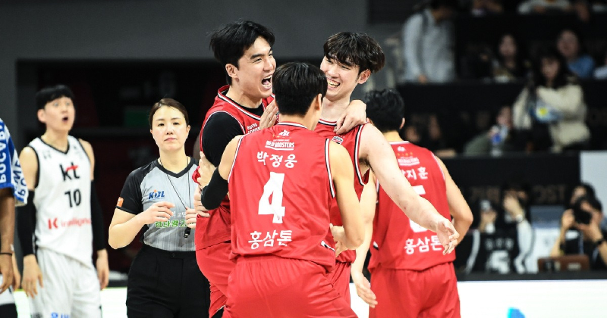 '김경원 16점 활약' 정관장, KT 꺾고 단독 2위…선두 LG 2경기 차 추격