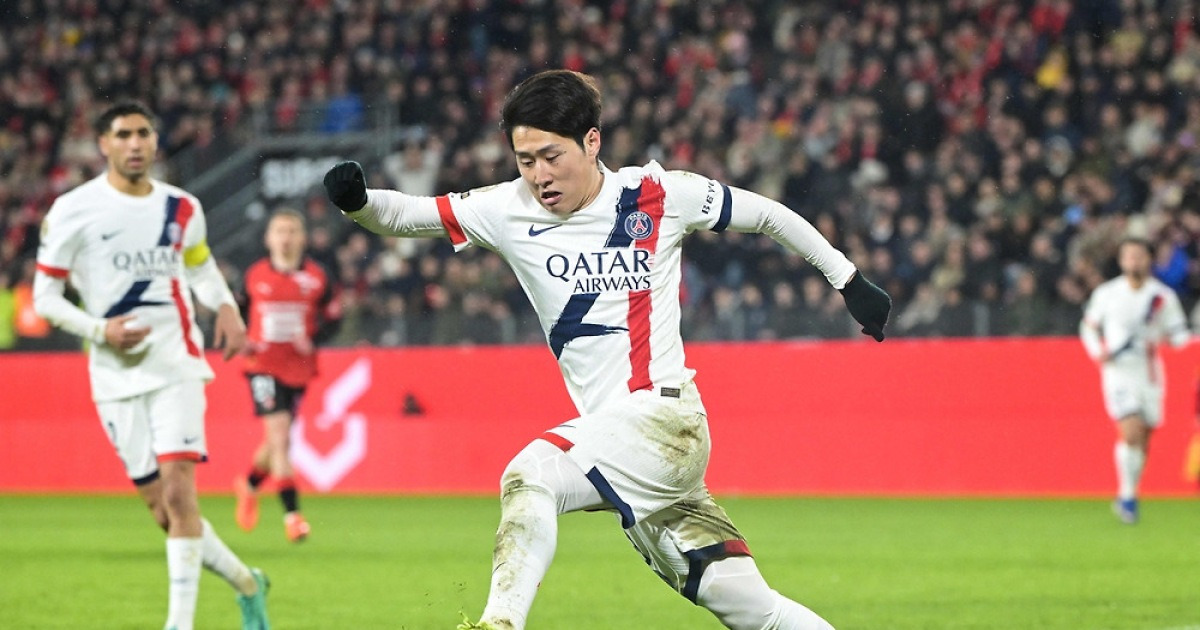 ‘초비상’ 이강인 ‘30분 활약+패스 성공률 94%’ PSG, 렌에 1-3 완패···1위 자리 위태롭다[리그1·리뷰]