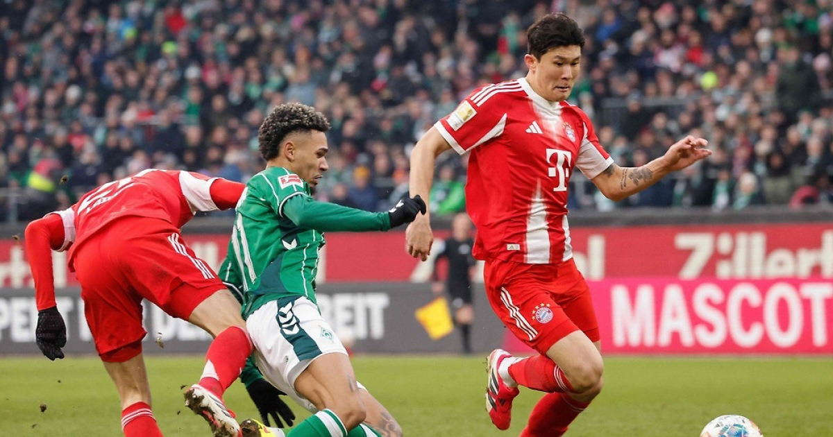 바이에른 뮌헨 김민재, 3경기 만에 출전…팀은 브레멘 3-0 완파