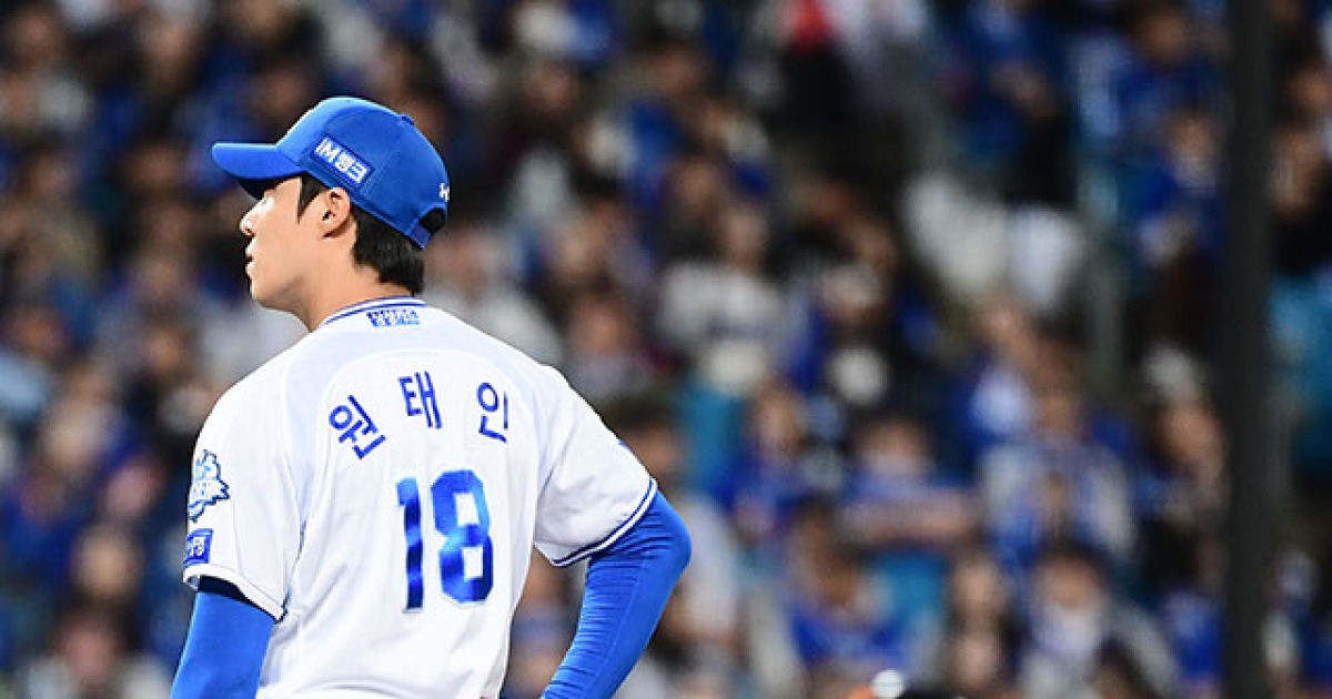 아뿔싸! 원태인 너마저…푸른 피의 에이스, 팔꿈치 부상으로 류지현호 낙마→LG 유영찬 승선