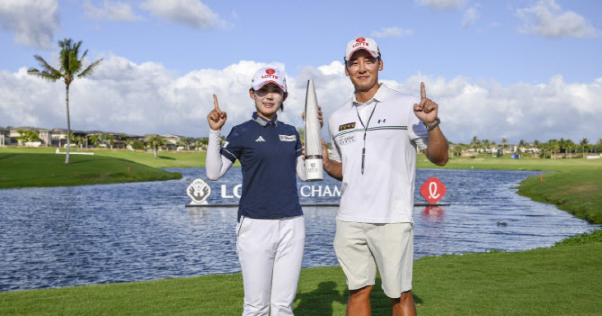 황유민 캐디 "볼은 선수가 친다…나는 마음을 편하게 하는 사람"