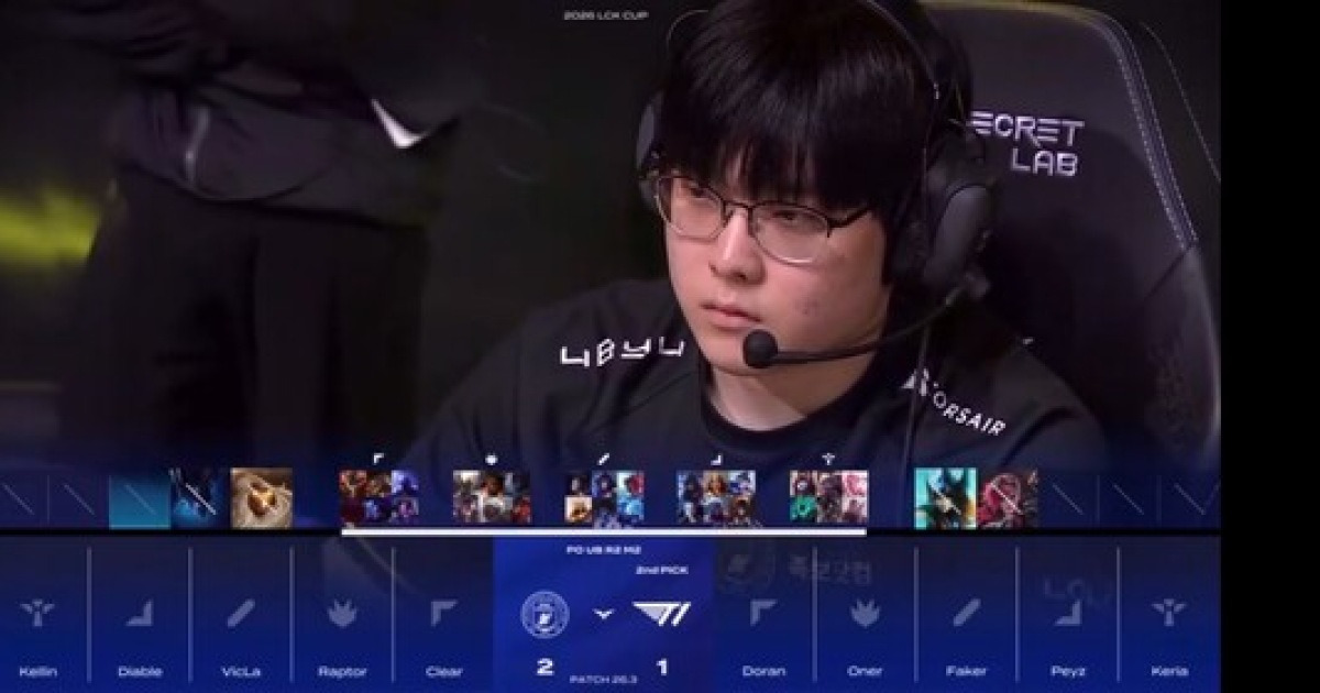 BNK 피어엑스, T1 3:1 격파 '대이변'... 랩터 POM 맹활약 속 홍콩행