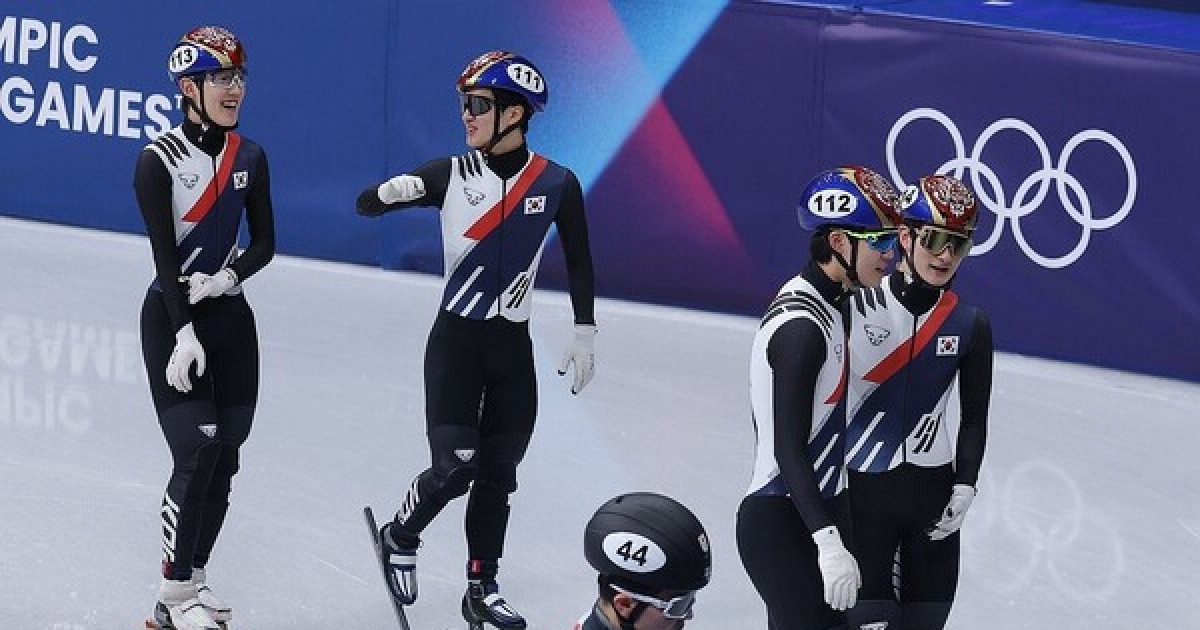 황대헌 없어도 잘되네… 한국 남자 쇼트트랙, 5000m 계주에서는 빛났다