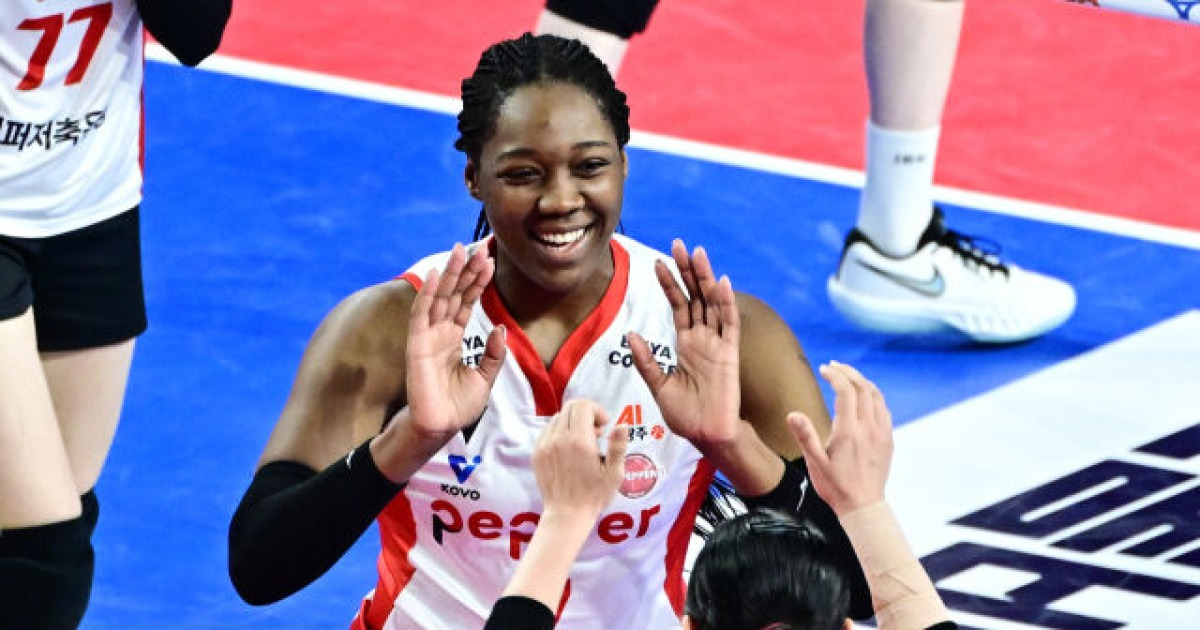 "팀원 없이는 불가능했어" 공격·오픈·퀵오픈 1위인데 왜 팀원에게 공을 돌렸나…이러니 최강 OP지 [MD화성]