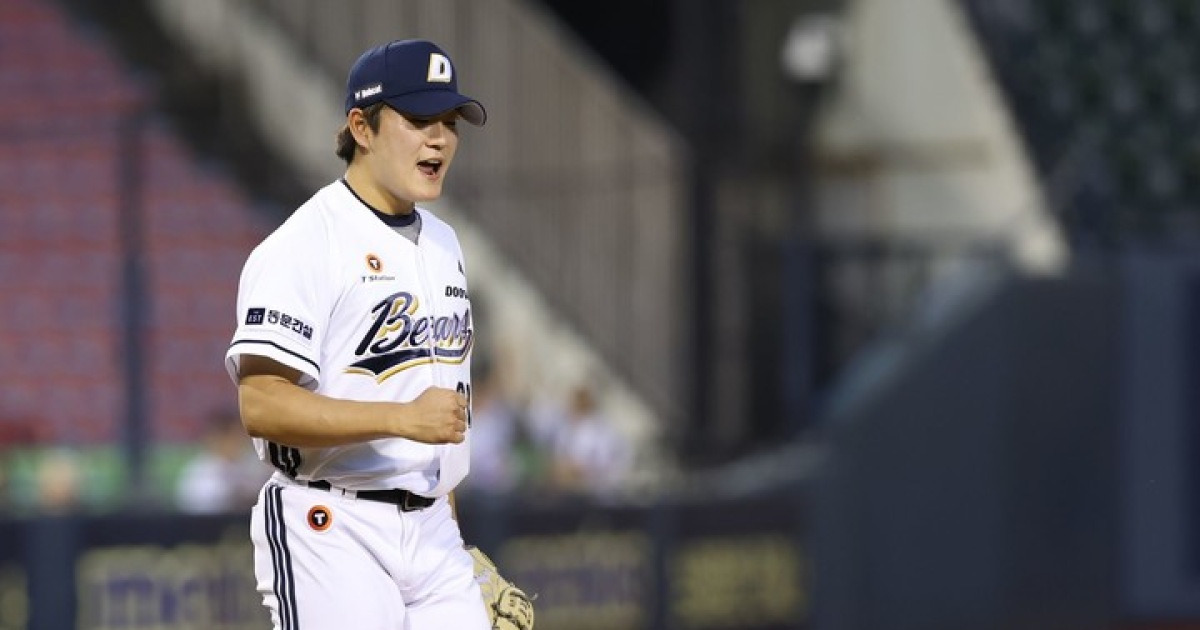 '어머니의 나라' 꿈 무산된 오브라이언...두산의 수호신 김택연 긴급 수혈