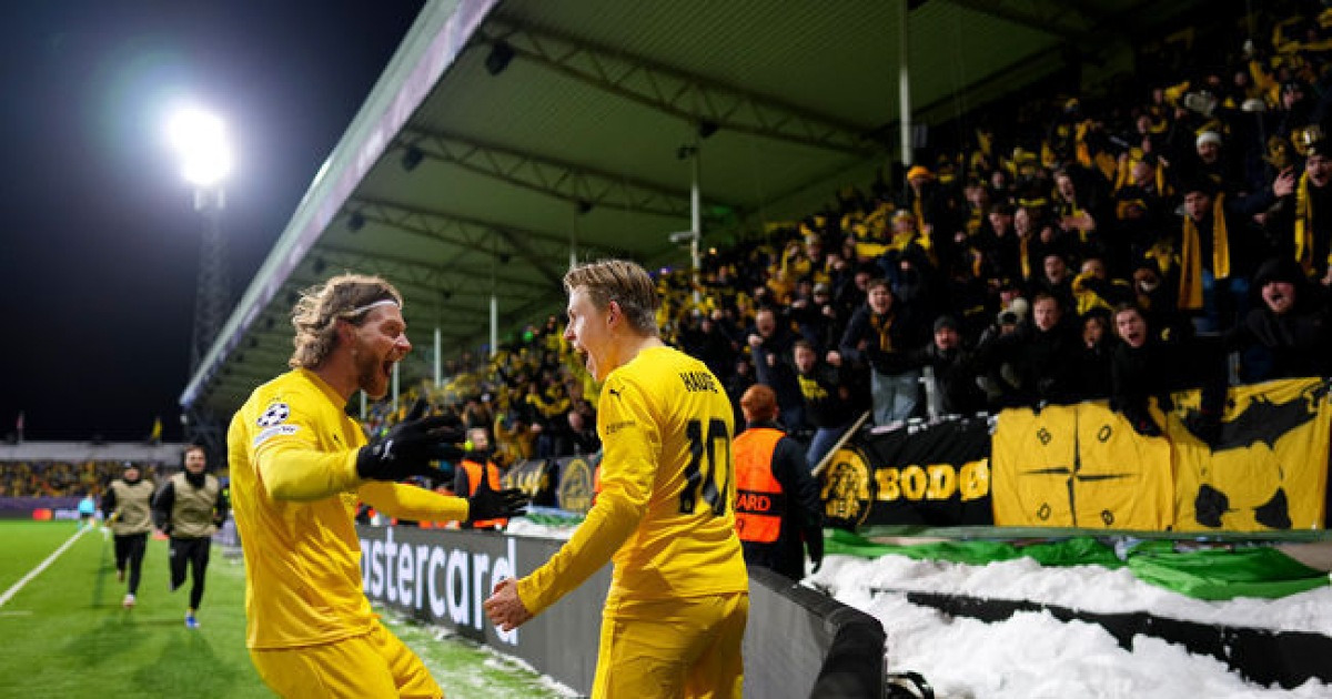 '맨시티-ATM 다 물리친' 보되/글림트, 이번엔 인터 밀란까지 꺾었다...'북극권 스몰 클럽'의 '돌풍'