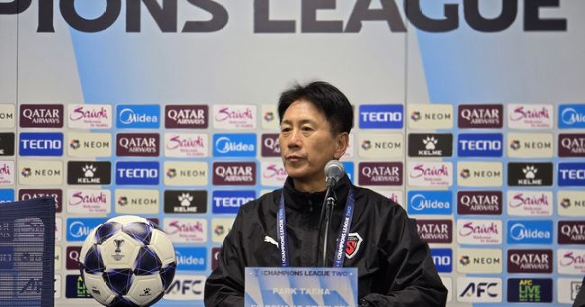 ‘ACL2 8강 진출 좌절’ 포항 박태하 감독 “동점골 상황에서 나온 오프사이드 판정 아쉽다”