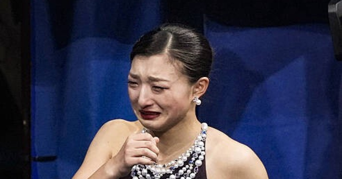 '日 피겨여왕' 은메달 목에 걸고 오열, "정말 분하다"...은퇴 무대서 '김연아' 꿈꿨는데→눈앞에서 金 놓치고 눈물 펑펑