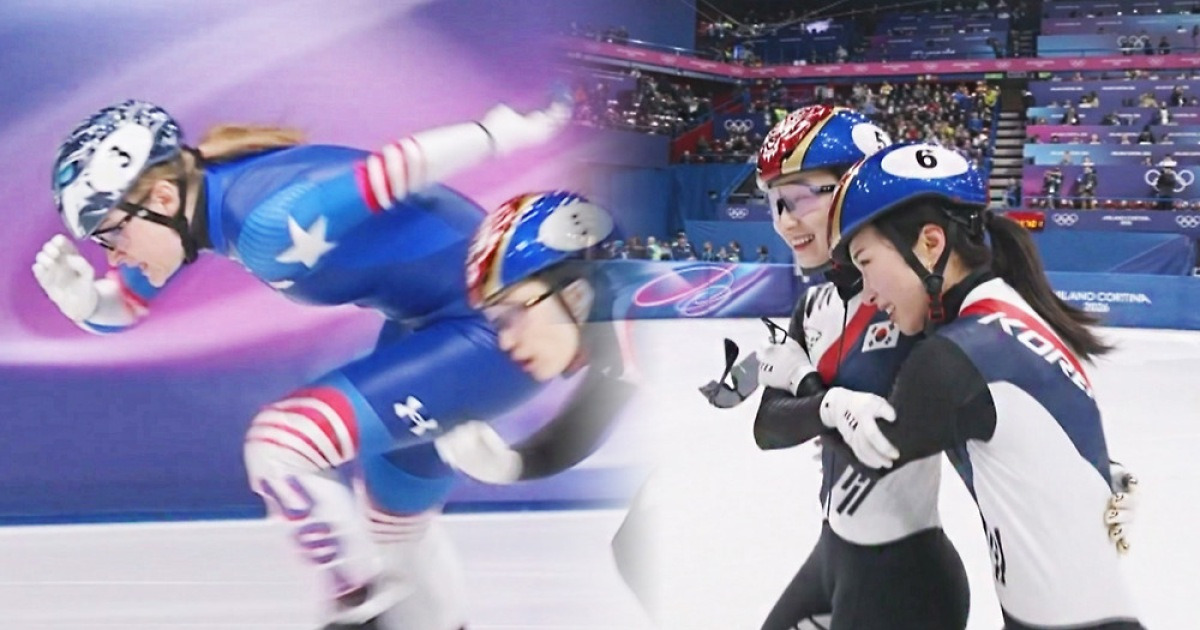 미국 사이로 '동시 추월' 압권…'금빛 합작' 외신도 놀랐다