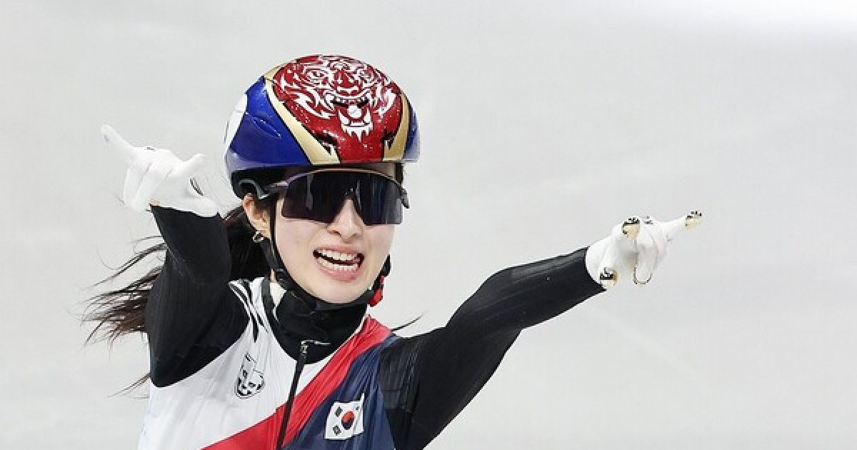 김도영 좋겠네… 김길리, 금메달 순간 '김도영 세리머니' 보여줬다[초점]