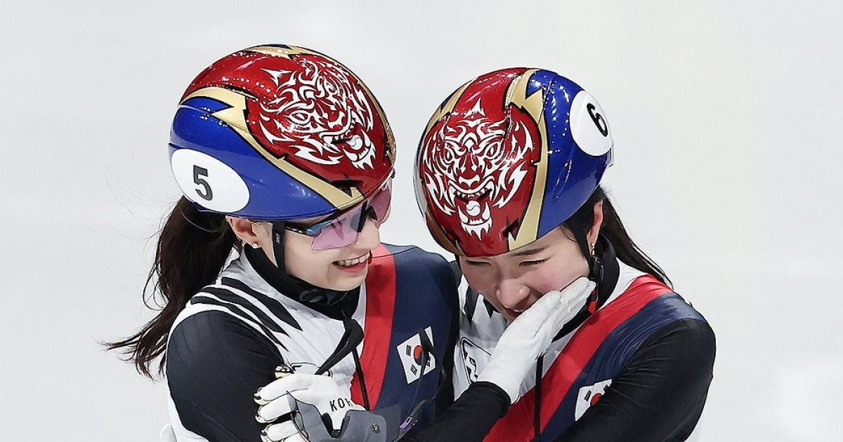 [올림픽] 최민정 올림픽 은퇴 전해 들은 김길리, 눈물 펑펑 "진짜요?"