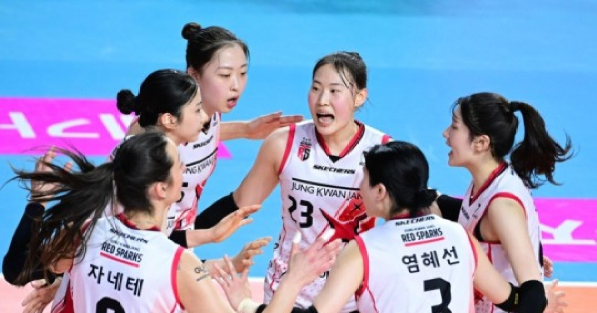 11연패 끊은 정관장, 3위 흥국생명에 고춧가루…최하위의 반란