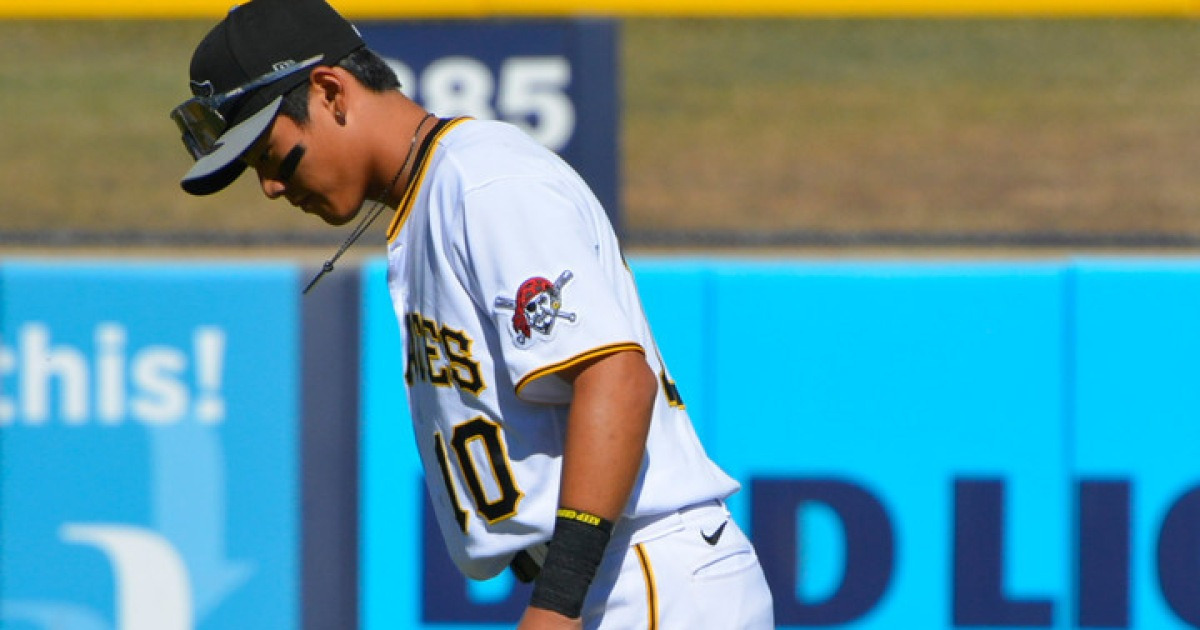 ML투수한테 힘 못쓰는 배지환, 2타수 무안타 2삼진…선발출전 기회 말아 먹었다