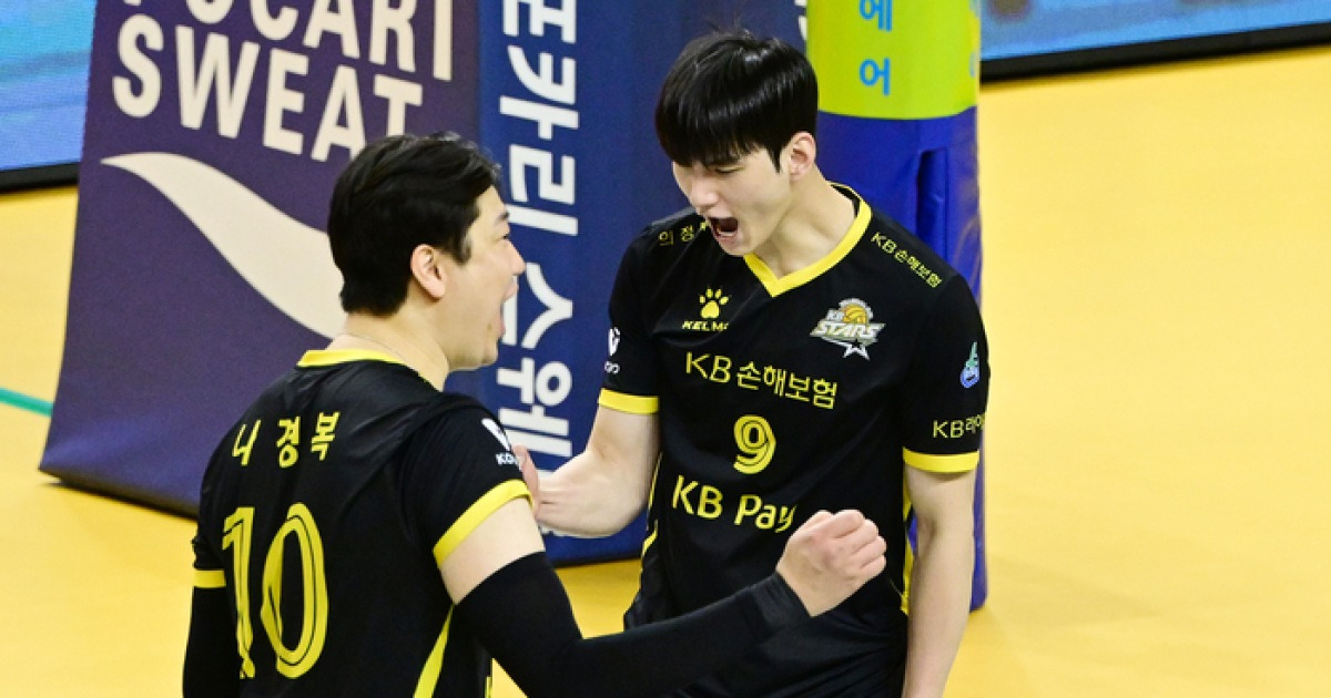 KB손해보험, 3-1 승리로 승점 3점 획득…승리 원동력은 임성진과 비예나의 활약