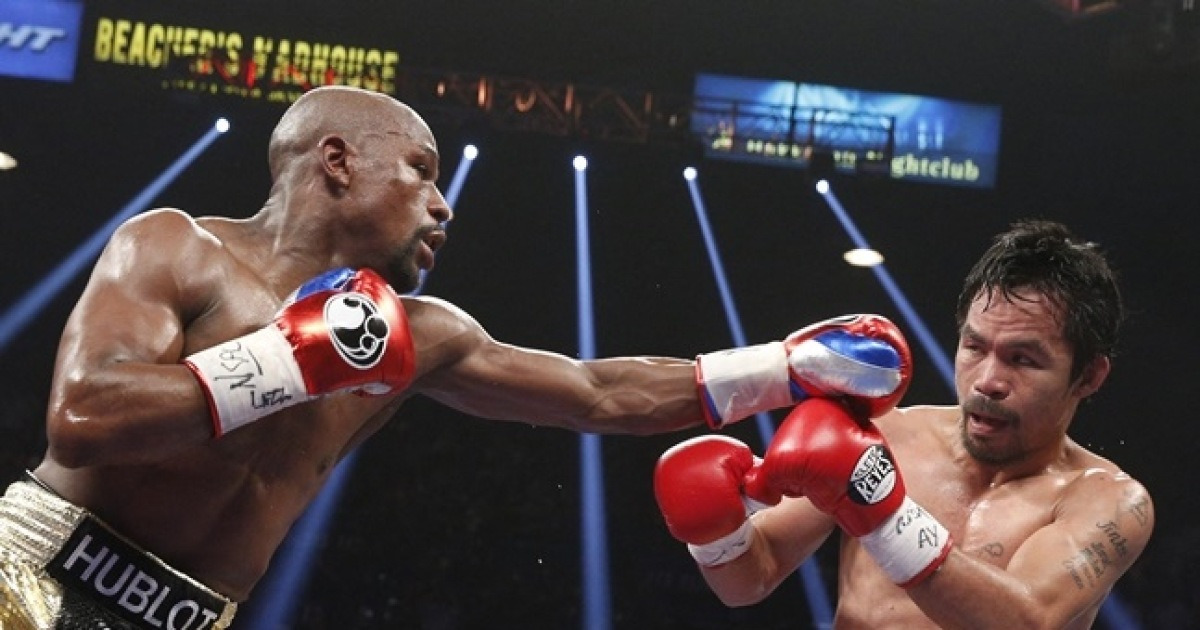 '메이웨더vs파퀴아오' 세기의 리매치 공식발표, '역대 최고 대전료 1040억' 경신할까... "50경기 무패 깨부술 것"