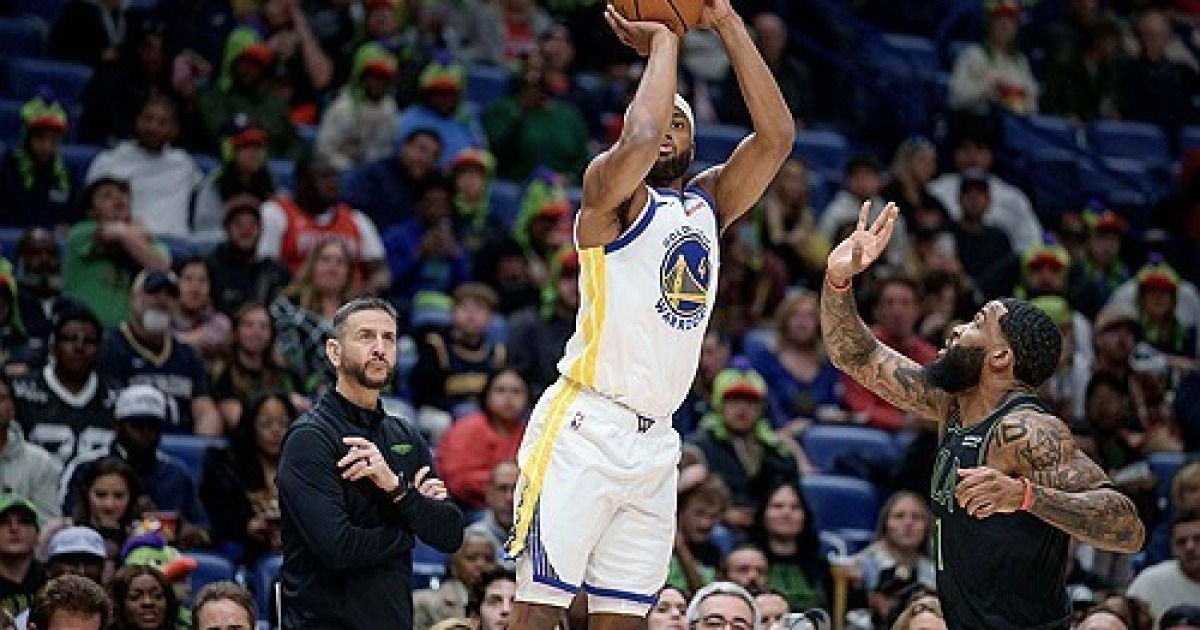 ‘커리·포르징기스 부상 이탈’ GSW, 잇몸 분전도 소용없었다···서부 14위 NOP에 패배