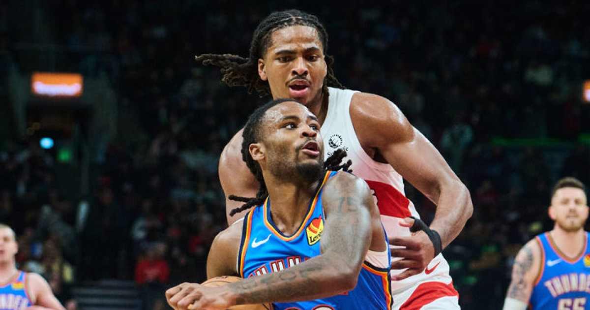 'NBA 승률 1위' 오클라호마시티, 토론토 꺾고 3연승 질주