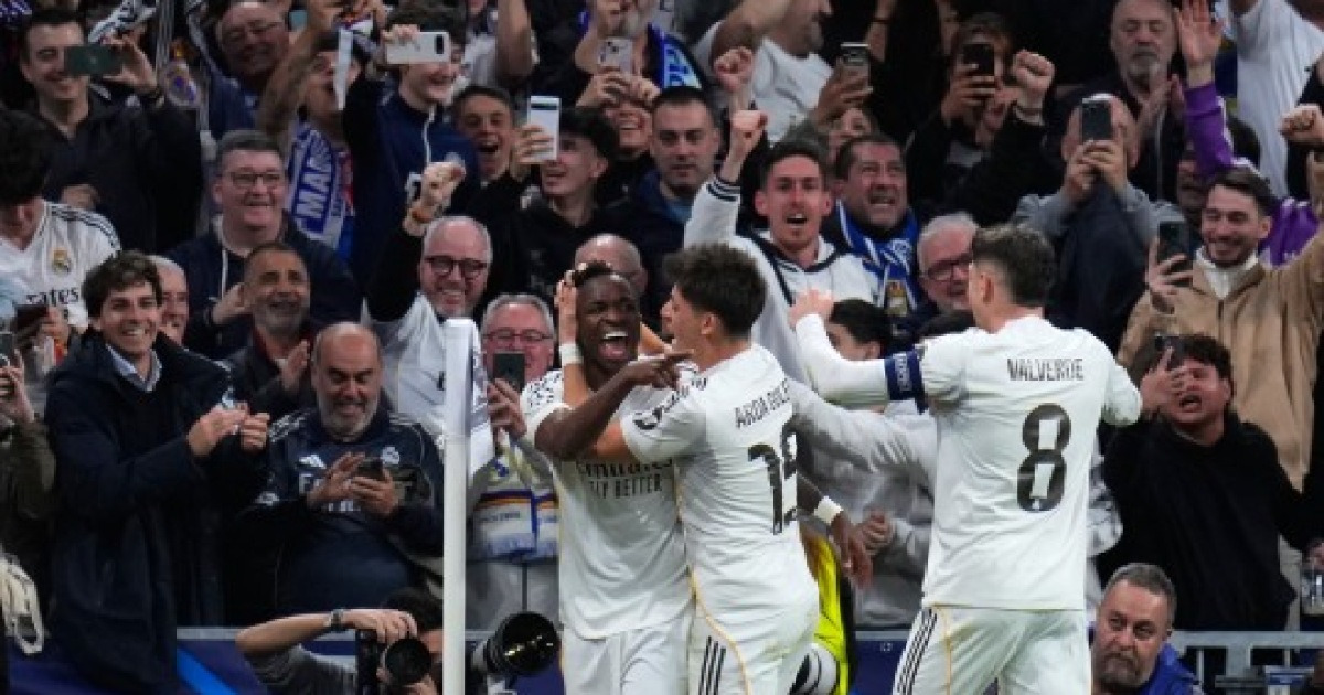 레알 마드리드, UCL 16강 진출... 비니시우스 주니오르의 쐐기골