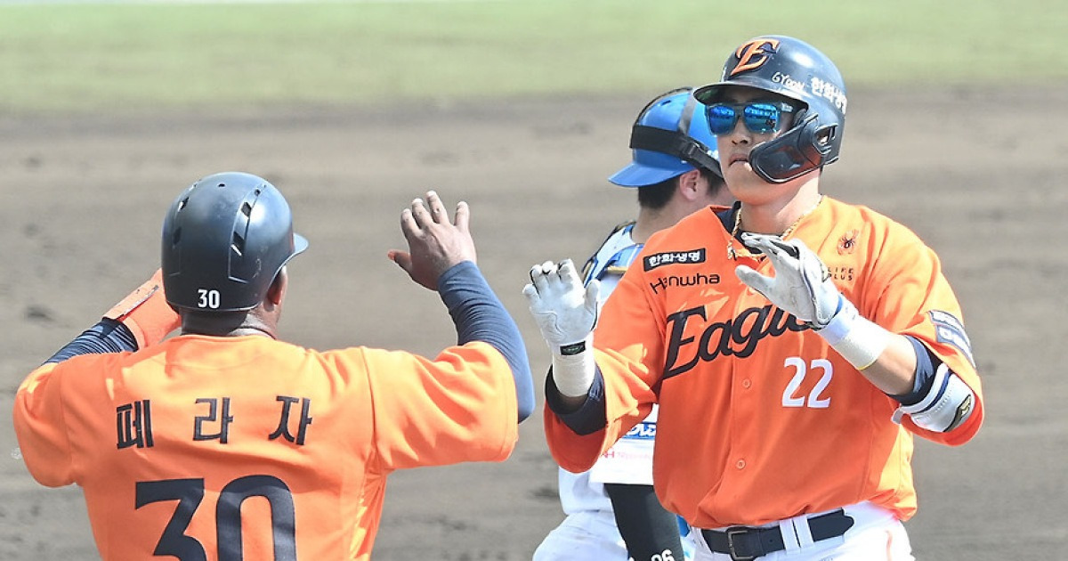 '채은성 결승포+왕옌청 3이닝 무실점+김서현 SV' 한화, 닛폰햄 2군 잡고 연습경기 연승 질주 [오키나와:스코어]