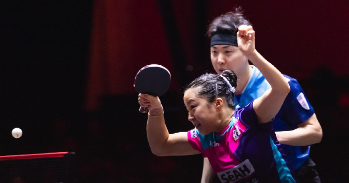 "2연속 서비스 폴트...우승 놓쳤다" '세계1위'임종훈X신유빈조,브라질 톱랭커조에 0대3패...싱가포르 스매시 준우승