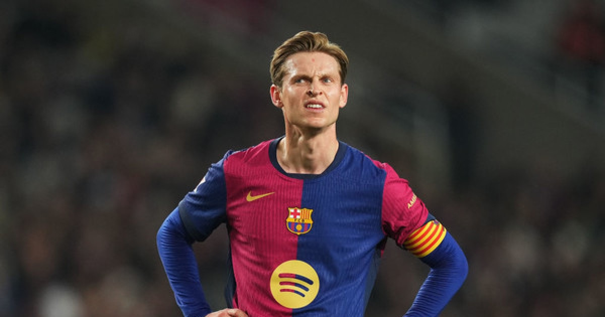 바르셀로나, 더용 대퇴이두근 파열로 5~6주 아웃... 선두 탈환에 변수