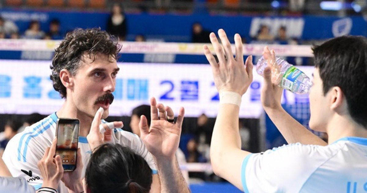 '러셀·이든 13점' 대한항공, 삼성화재에 셧아웃 승리…도로공사도 정관장 완파