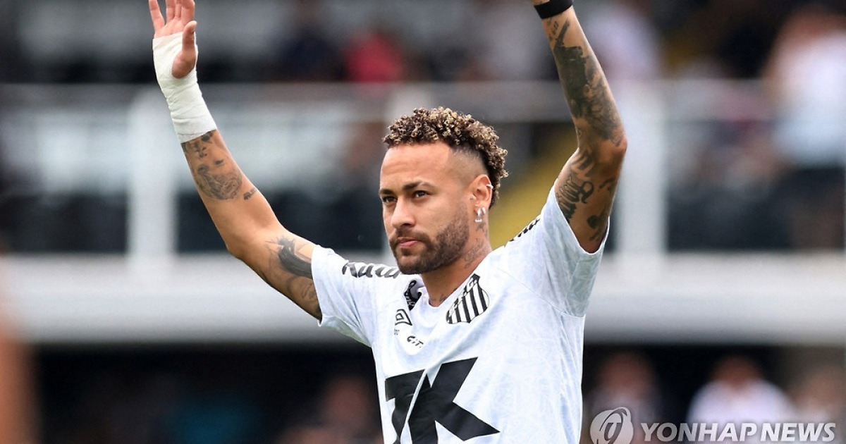 네이마르, 산투스 데뷔 후 첫 골로 팀 승리 견인