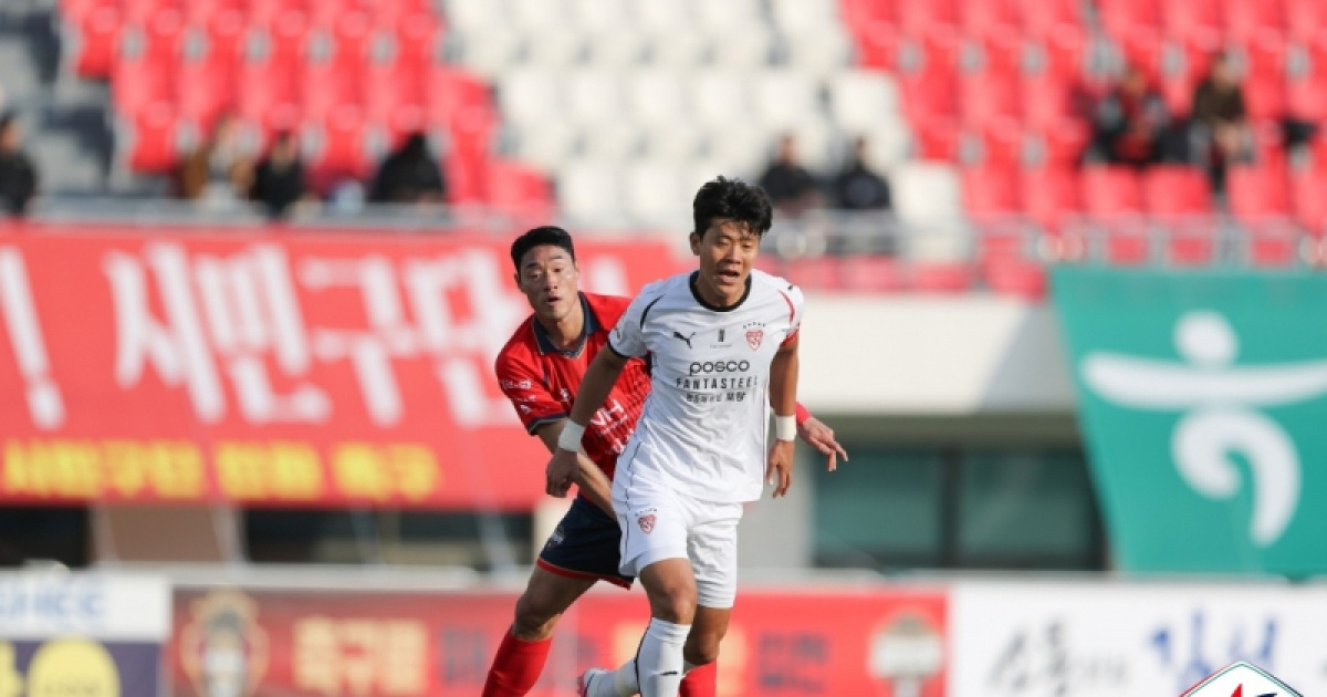 김천 상무, 포항 스틸러스와 1-1 무승부...새 시즌 희망과 아쉬움