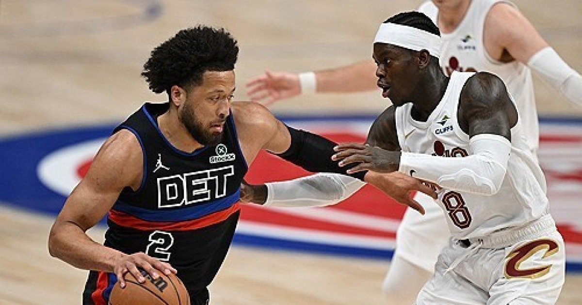 '놀라운 역전 드라마!' 디트로이트, 에이스 커닝햄 퇴장에도 클리블랜드 격파